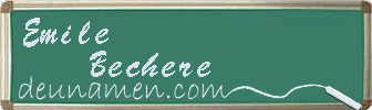 Emile Bechere Visitenkarte